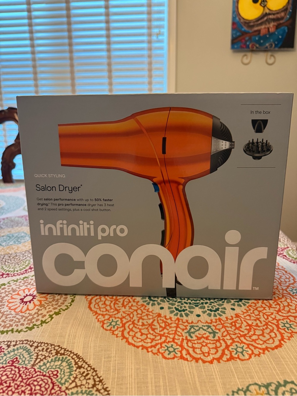 NWT Conair Infiniti Pro Orange Salon Hair Dryer